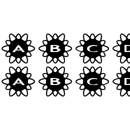 AlphaShapes flowers 2 Font File