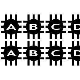 AlphaShapes grids Font File