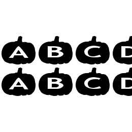 AlphaShapes pumpkins Font File