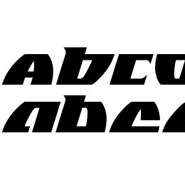 Black Bishop Italic Font File
