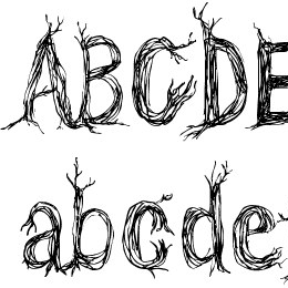 CF One Two Trees Font File