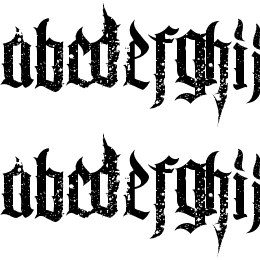 Chaos and Pain Font File