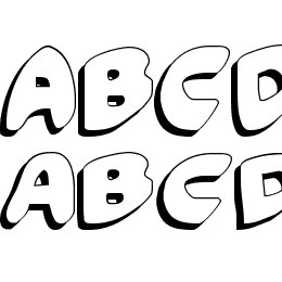 Funny Pages Shadow Font File