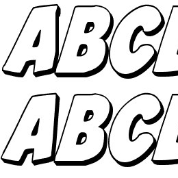 Jack's Candlestick 3D Condensed Font File