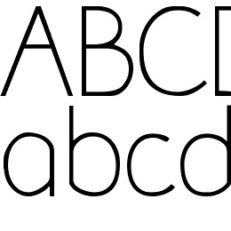 Lumnia Thin Font File