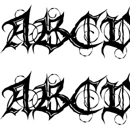 MB Gothic Spell Font File