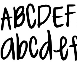 MeganHand Font File
