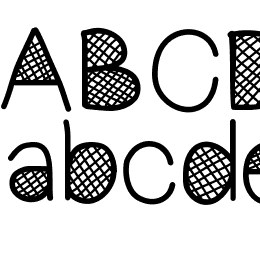 MixCrosshatch Font File