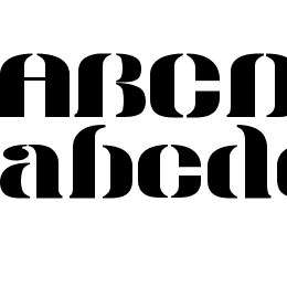 Modern Stencil Personal Use Font File