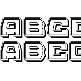 Olympic Carrier Engraved Font File