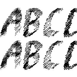 Pencil Shading Font File