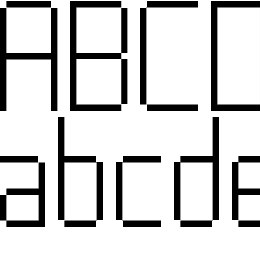 Post Pixel-7 Font File
