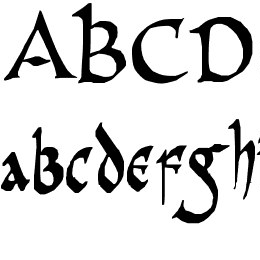 PR Celtic Narrow Font File