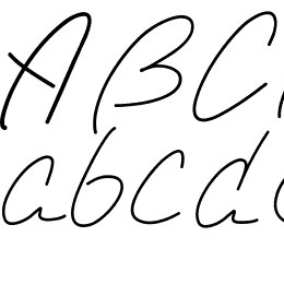 PWSimpleScript Font File