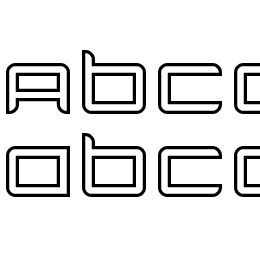 Quarx Outline Font File