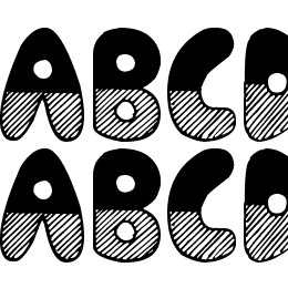 Shades of Black Font File