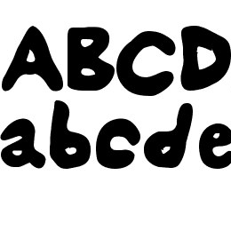 Splats Unsplatted Font File