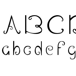 Swirl in the Wonderland Font File