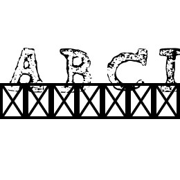 tipo carimbado Light Font File