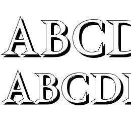VTCSwitchbladeRomanceShadowed Font File