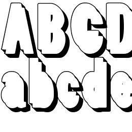 White Bold Font File