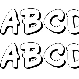 Wimp-Out 3D Font File