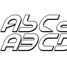 Yukon Tech Shadow Font File
